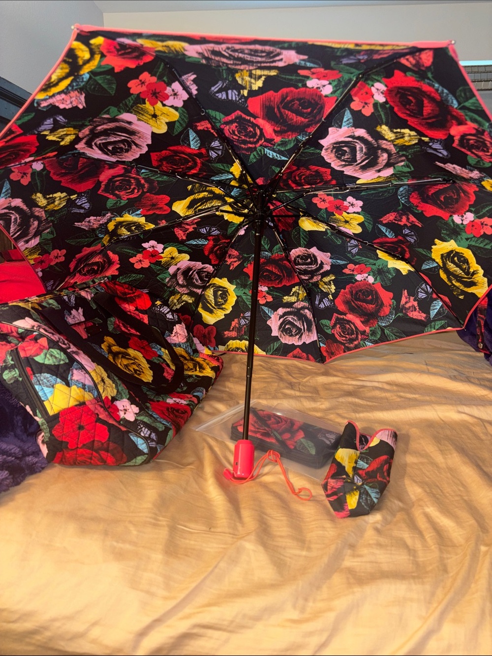 VERA BRADLEY SET in Havana Rose- discontinued - Picture 13 of 13